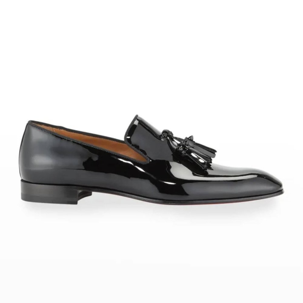 Christian Louboutin Patent Leather Men Shoe